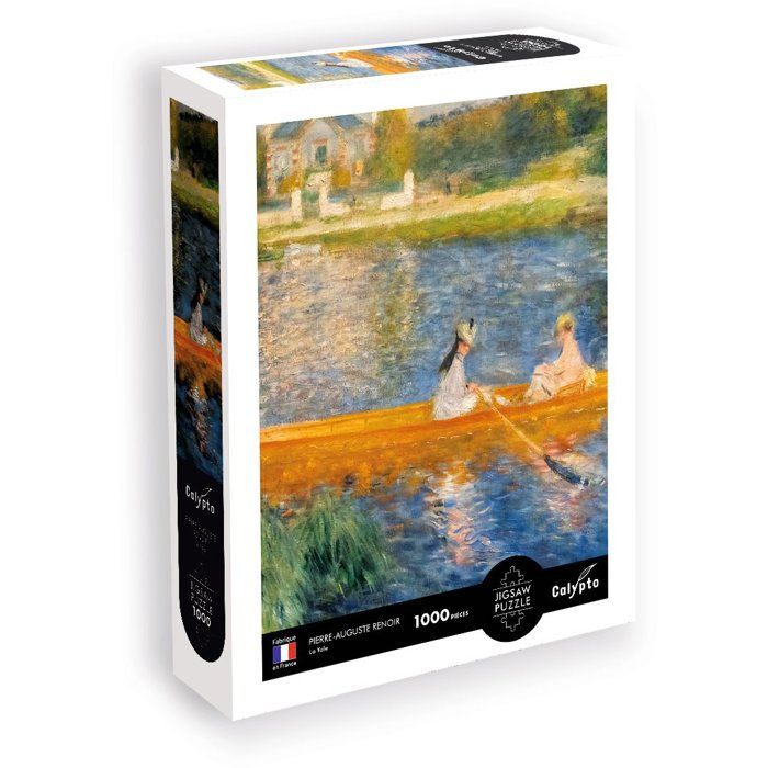 Puzzle - SENTOSPHERE - Calypto - 1000 pieces - La Yole - Pierre-Auguste Renoir - Toucher Soyeux - Des 9 ans
