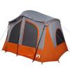 5 Person Camping Tent Grey and Orange Waterproof