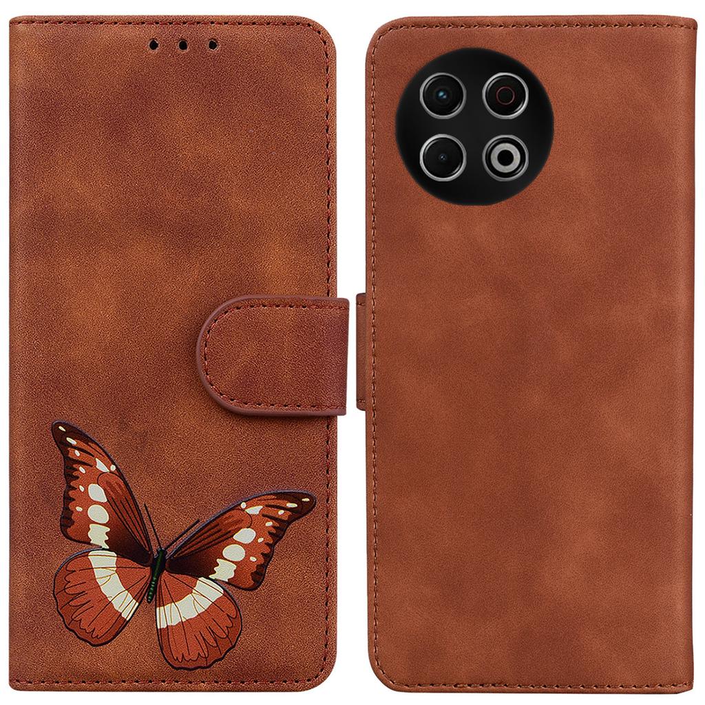 For TECNO Spark 30 Pro 4G Stand Case PU Leather Phone Cover Butterfly Printed