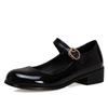 Spring Loafer Shoes For Women Casual Patent Dance Mary Jane Shoes Ladies Elegant Straps Flats Autumn Comfortable Large Size 45