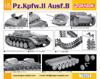 Platz Dragon WW2 German Light Tank Panzer II B Plastic Model DR75025 1/6 Ausf.