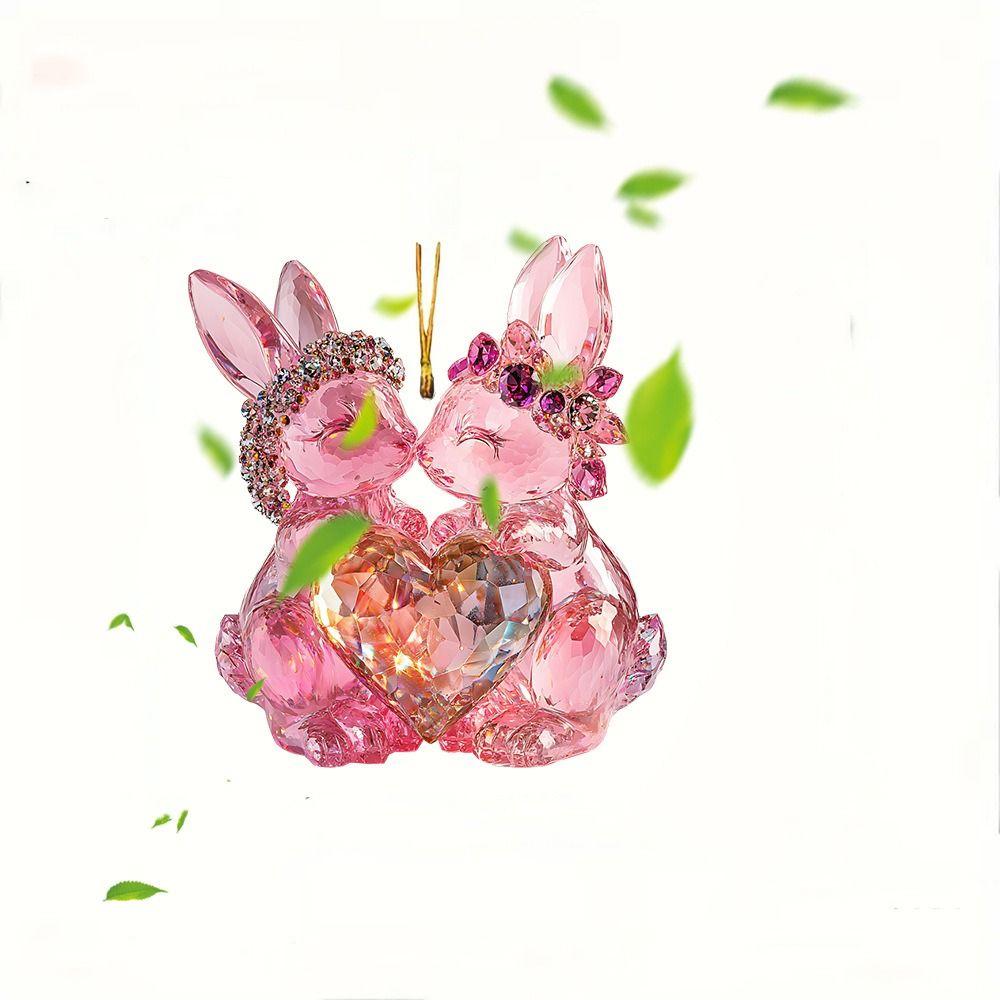 Мини День святого Валентина Домашний декор Акриловая подвеска 'Любовь' Украшение Эльф Ангел Брелок для ключей Пара