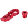 1 Set Aluminium Alloy Rear Derailleur Hanger Extension Extender for Road Bike Mountain Bicyclesred