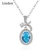Женское ожерелье Lindon, кулон из медного сплава, циркон, модный подарок