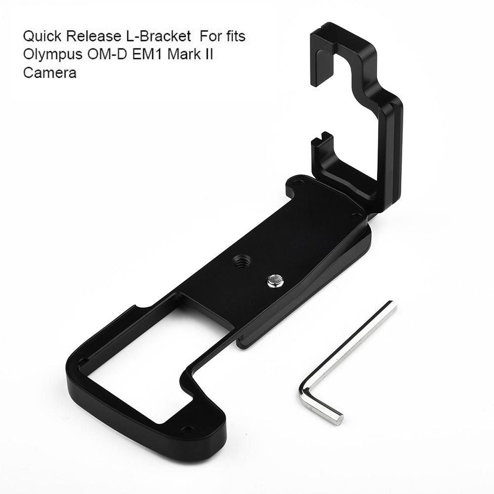Quick Release L-bracket Supports For Olympus O-MD E-M1 II ( Mark II ) Aluminum