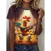 Летняя мода женская футболка забавный принт с животным принтом 3D печать с коротким рукавом топы для девушки свободный повседневный свободный оверсайз одежда для улицы