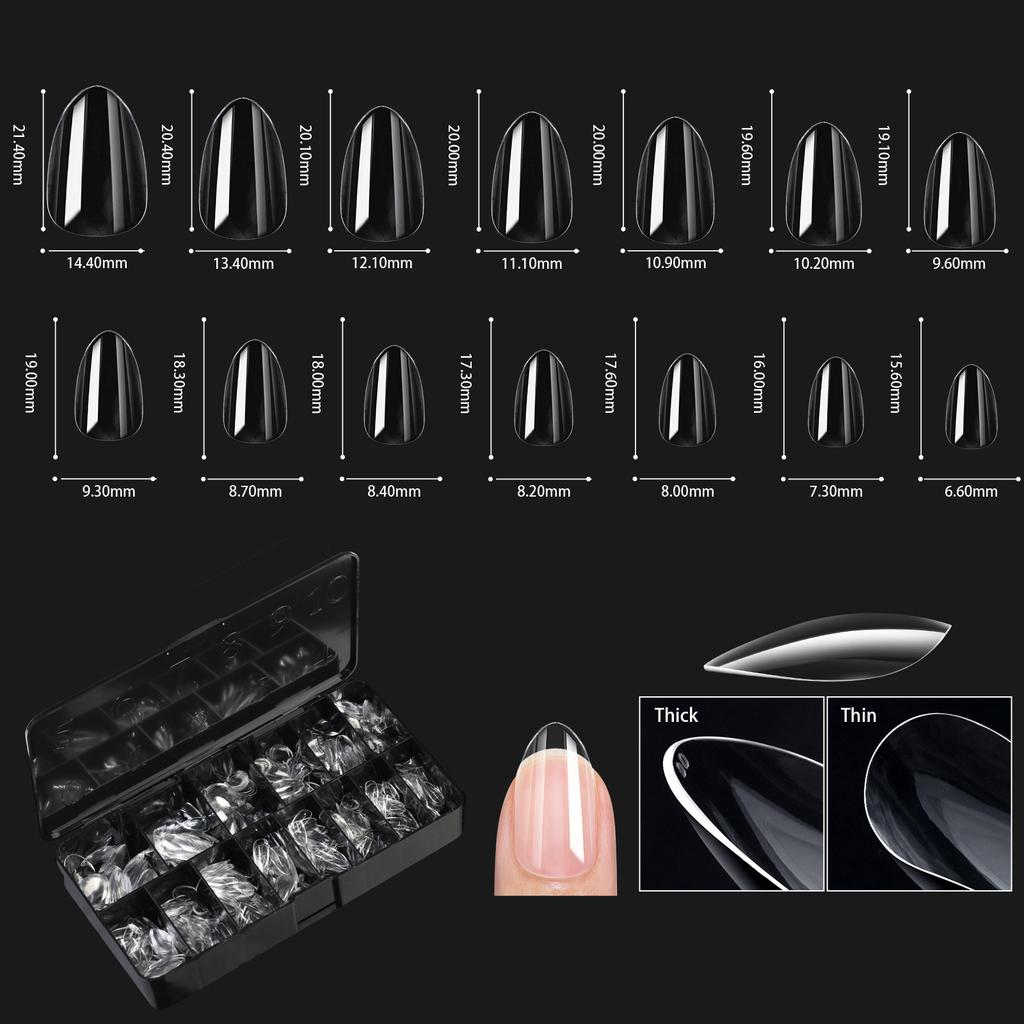 Мягкие гелевые накладные ногти Natural Sculpted Ballet Coffin Almond Fake Nails Full Cover Premium Press On Nails Nail Supplies
