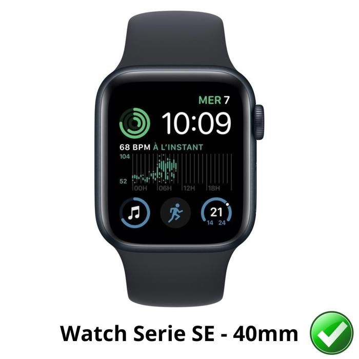 Protection écran pour Watch Serie SE - 40mm [Pack 6] Film Plastique Protecteur Résistant Ultra Mince Phonillico