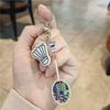 Creative Badminton Racket Keychain: Sporty Pendant & Backpack Ornament - Perfect Small Gift for Boys and Girls