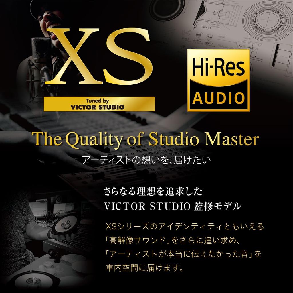 Kenwood 17см Раздельные динамики Victor Студийная настройка Высокое разрешение Индивидуальная посадка KFC-XS175S