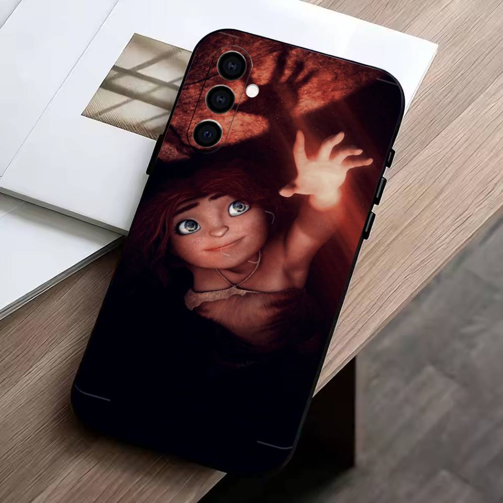 The C-Croods Phone Case For Samsung Galaxy A73,A72,A71,A70,A53,A52,A51,Soft Silicone Black Cover