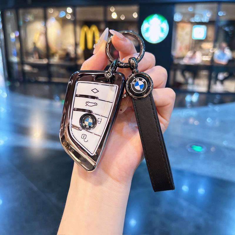 Премиальные чехлы для ключей: Совместимо с брелоками для BMW X5, 5 серии, X7, XM, X1, 7 серии, I5, IX, MX.