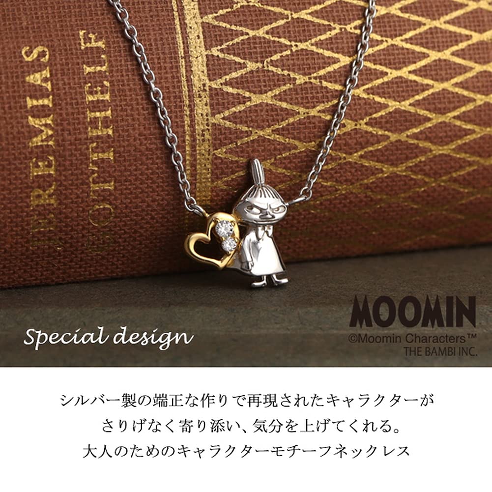 Moomin Limited Little My Heart Necklace 925 Silver Official Character Goods Nyoronyoro Pendant [Shinjuku Ginnokura] [MOOMIN] Women's