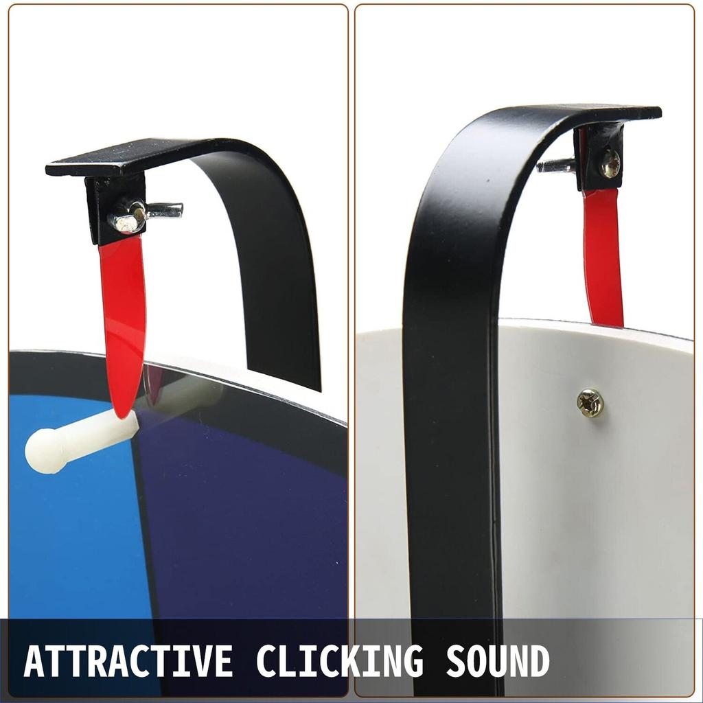 24” Color Prize Wheel Tripod Floor Stand Color Prize Wheel 14 Slots Dry Ease Fortune Spinner Fortune Spinning Game