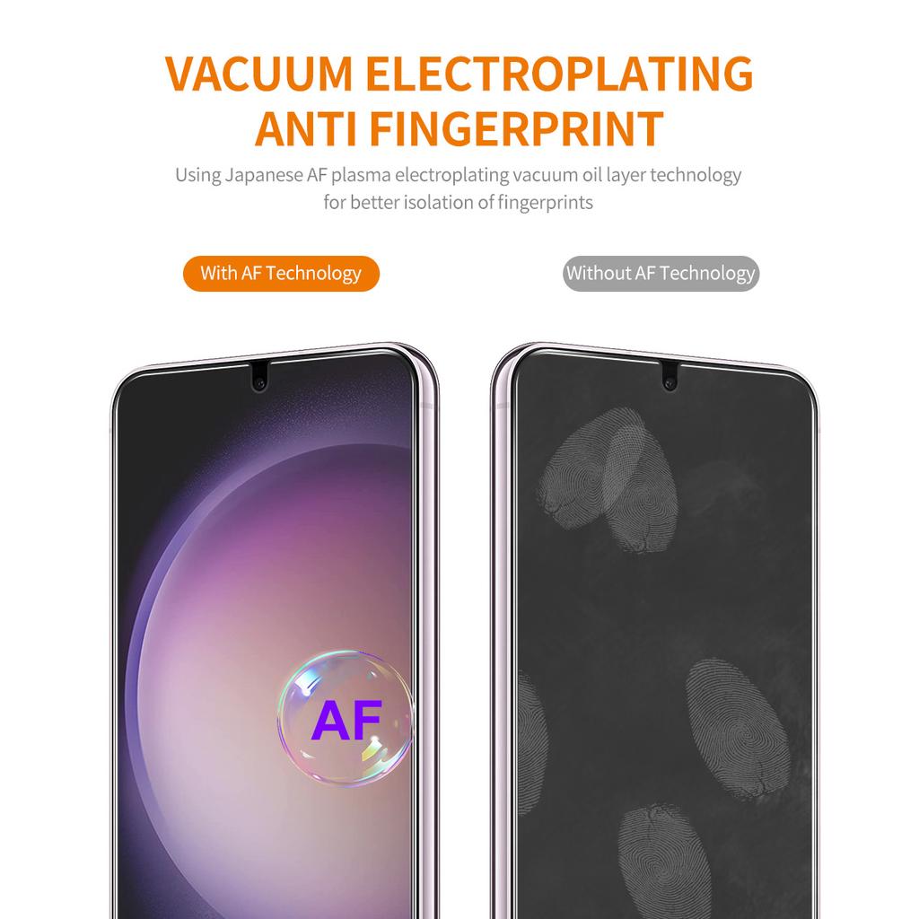 Для Samsung Galaxy S25 Edge 2 шт. Защитное стекло ENKAY HAT PRINCE Разблокировка по отпечатку пальца 0,18 мм Высокое алюмосиликатное стекло