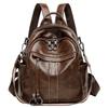 Genuine Leather Backpack for Women Casual Daypack Soft Fashion Shoulders Bag Waterproof Retro Mini Rucksack Girls Ladies