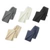 Men Long Pants Adjustable Drawstring Elastic Waist Casual Trousers with Pockets Solid Color Versatile Casual Wear