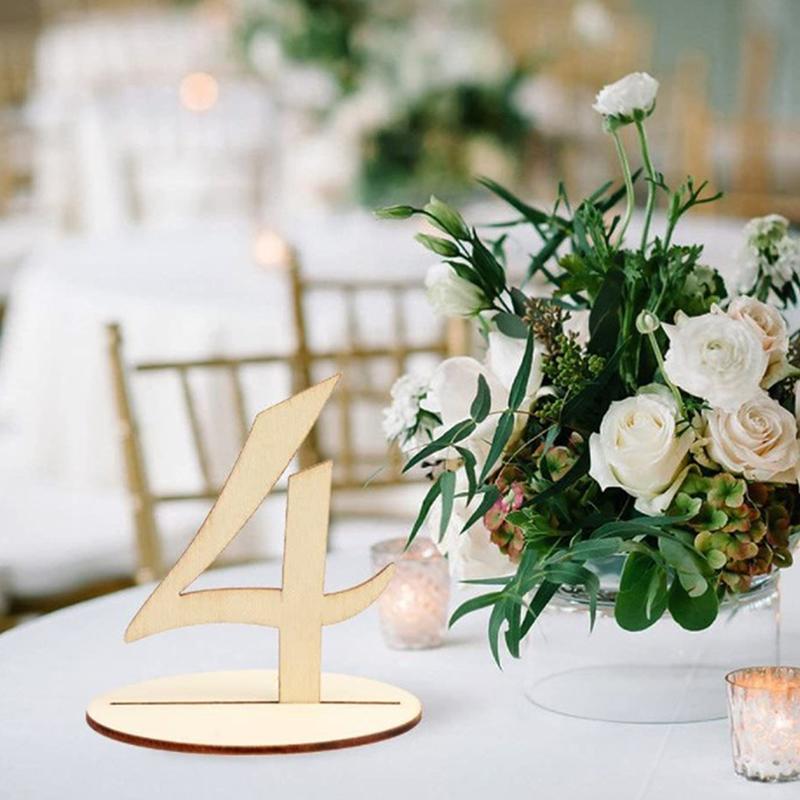 10шт 1-10/11-20 набор номеров деревянных столов с базой для дня рождения, свадьбы