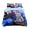 Anime JoJo Bizarre Bedding Set,Adventure Jotaro Kujo Bedding Set,JoJo Duvet Cover Pillowcase Bed Kids Adult