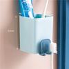 Многофункциональный держатель зубной щетки, мощный ящик для хранения на присоске для кухни, ванной комнаты, удобный в использовании