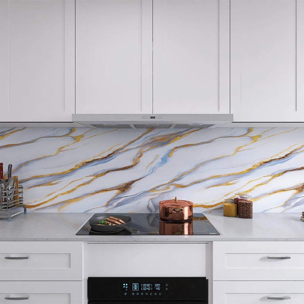 40 см кухонная плитка новые позолоченные мраморные настенные наклейки водостойкие и маслостойкие ремонтные самоклеящиеся обои для шкафа