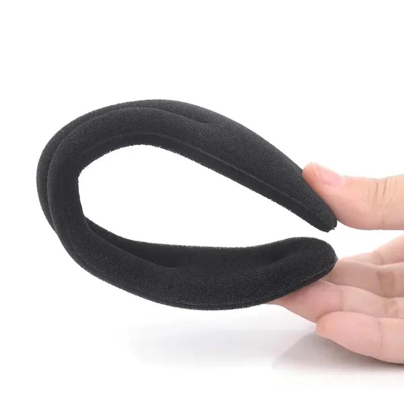 Женский губчатый донат для укладки волос, формирователь пучка, черный зажим-кольцо для волос, инструмент для плетения косичек для девочек, волшебный пенный донат для скручивания, аксессуары для DIY