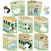 Toy Puzzle Stickers Farm Animals Make A Face Sticker DIY Handicrafts Waterproof Repeat Stickers