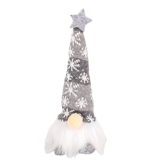 Рождественский гном, кукольное украшение, светящаяся плюшевая фигурка гнома, безликий гном с огнями, украшение для каминной полки праздничного стола