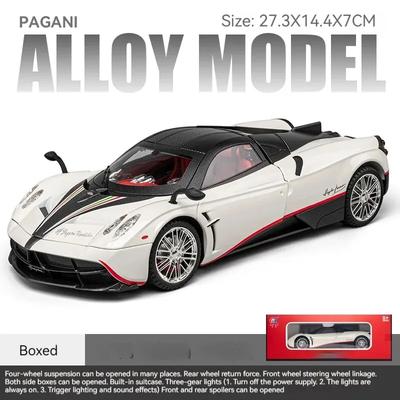 1/18 Pagani Chinese Loong Модель из сплава со звуком и светом - Реалистичная детализация для детей - Забавный подарок для любителей автомобилей