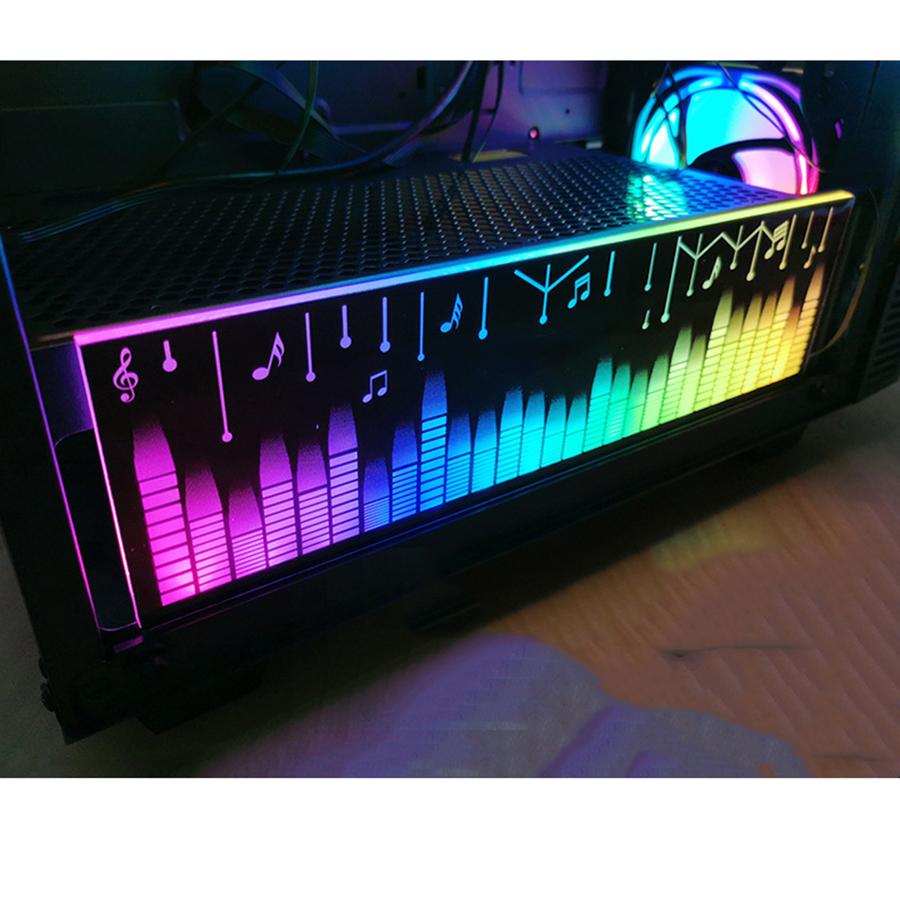 RGB Задняя панель с музыкой RGB Контроллер вентиляторов для видеокарты GPU и корпуса игрового ПК ARGB Светодиодная подсветка Aura Sync
