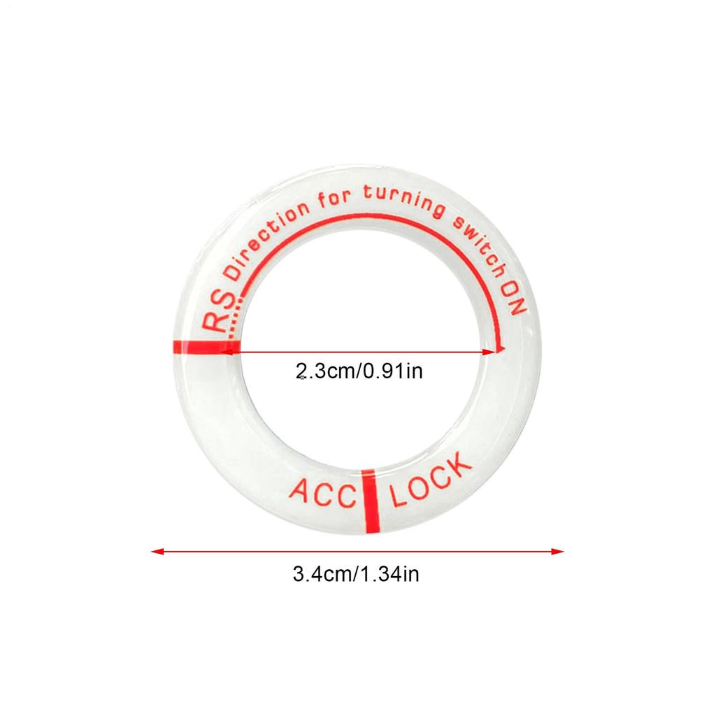 car luminous ring sticker, car keyhole sticker, start stop button fluorescent key ring sticker,