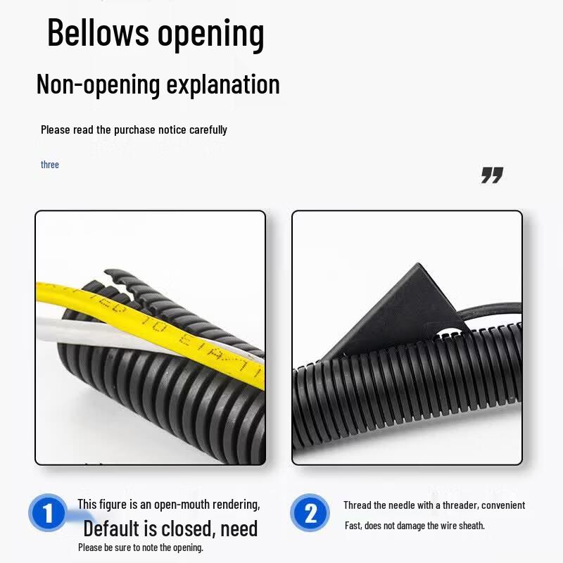 PE Corrugated Split Wire Protection Conduit