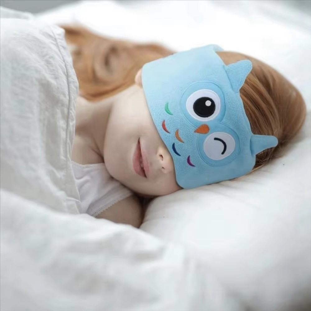 Thin Speakers Bluetooth Headphones Eye Mask Soft Plush Speakers Headband Not-in-Ear Design