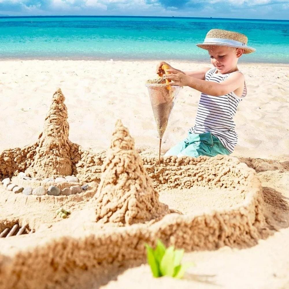 Handheld Beach Sand Funnel Multifunctional Overflow Funnel Toy Creative Sand Funnel Toy  Beach Play