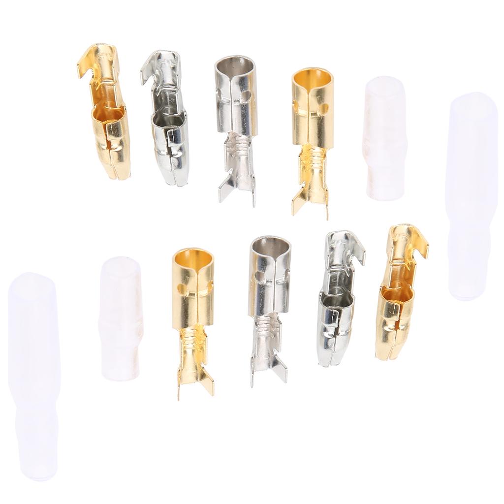 400 шт. разъем для мотоцикла пластиковый мужской женский электрический терминал золото серебро 3,9 мм