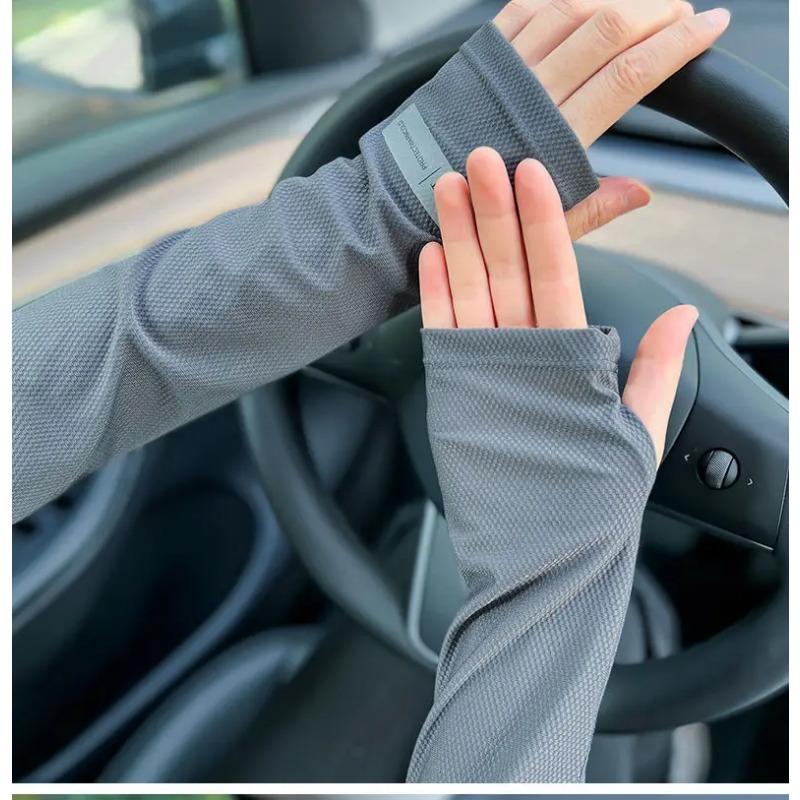 Мужские рукава для защиты от солнца большого размера, японские летние уличные защитные рукава от ультрафиолета, свободные рукава, перчатки для вождения на открытом воздухе