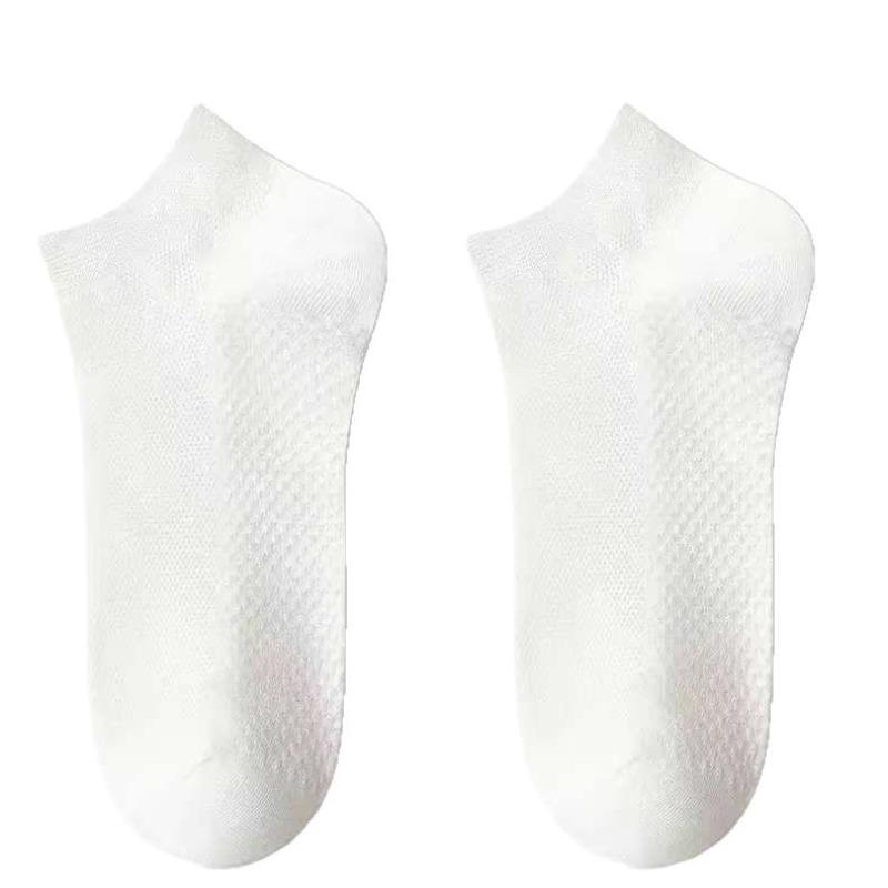 5 пар мужских летних носков из чистого хлопка с антизапахом, впитывающих пот, массажных, не роняющих, с тонкими хлопковыми носками