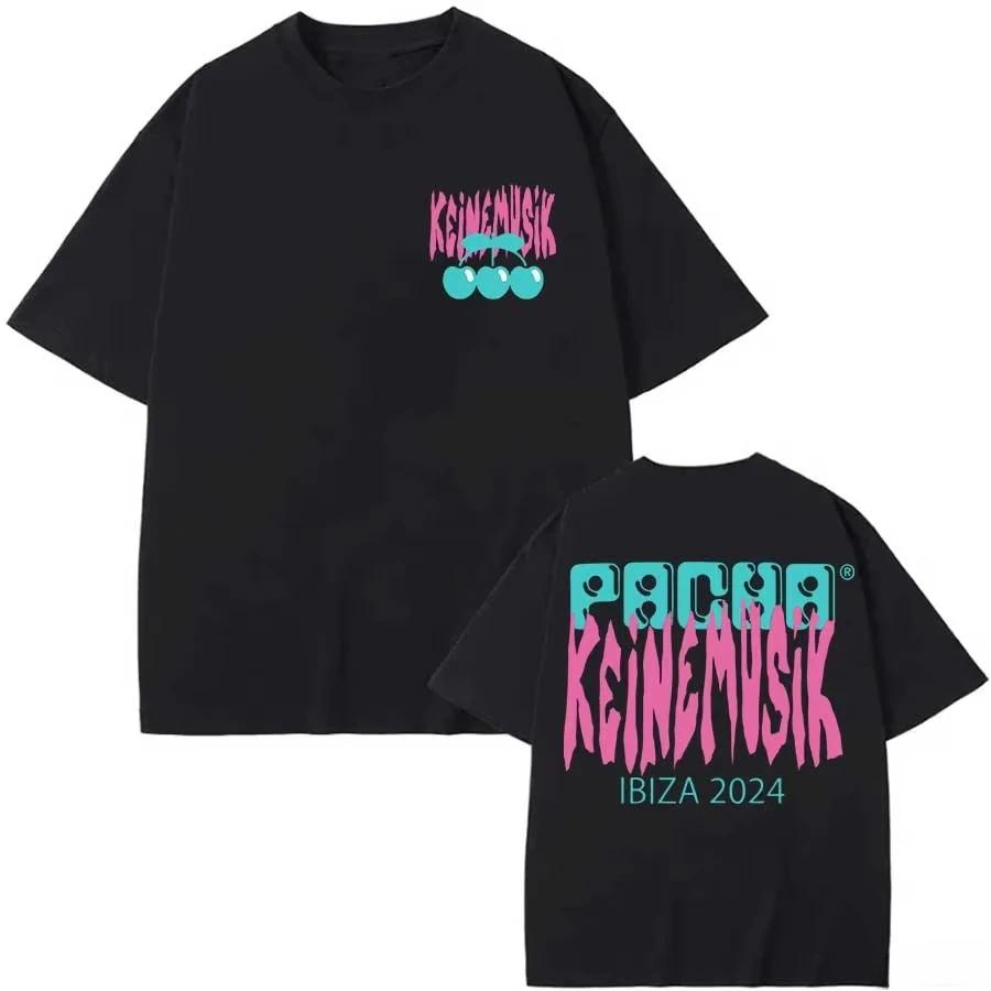 Летняя футболка Keinemusik X Pacha для мужчин и женщин, модная уличная одежда, хлопковая футболка с коротким рукавом, спортивная одежда в стиле хип-хоп, свободные повседневные топы