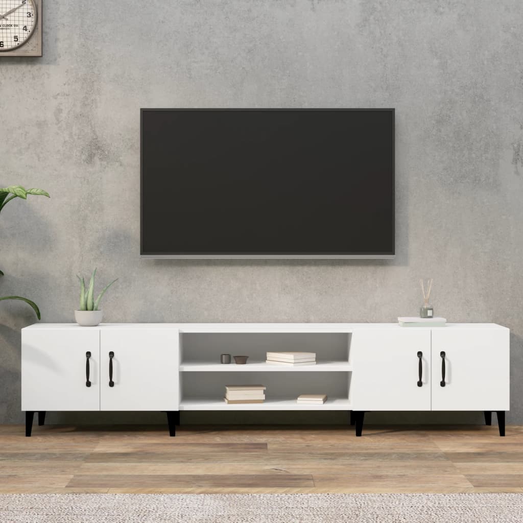 TV Stand White 180 x 31.5 x 40 cm Engineered Wood