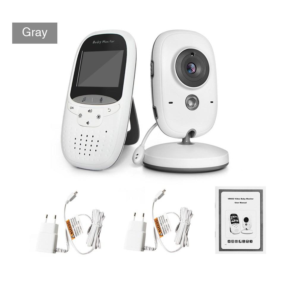 Радионяня VB602 ИК-монитор ночного видения, температура, колыбельные, интерком, режим VOX, видеодетская камера, рация, няня