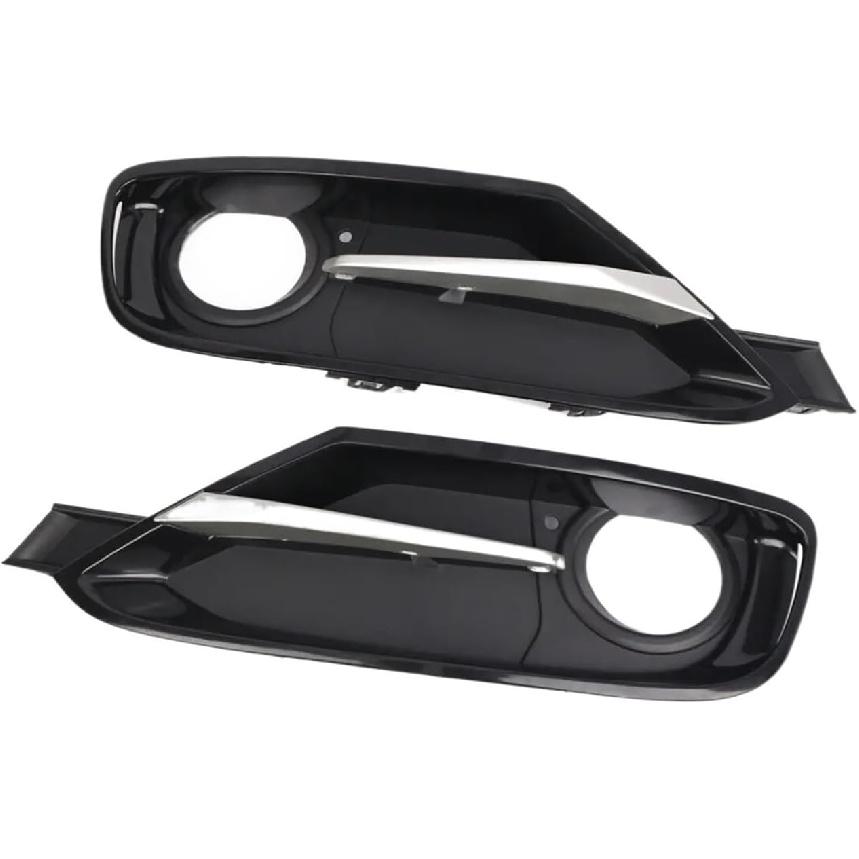 Левая Правая Передняя Бамперная Крышка Противотуманной Фары Решетка Решетка с Хромированной Отделкой, Совместимая с BMW 3 Серии F30 F31 11-17 51117300737 51117300738(Правильно)