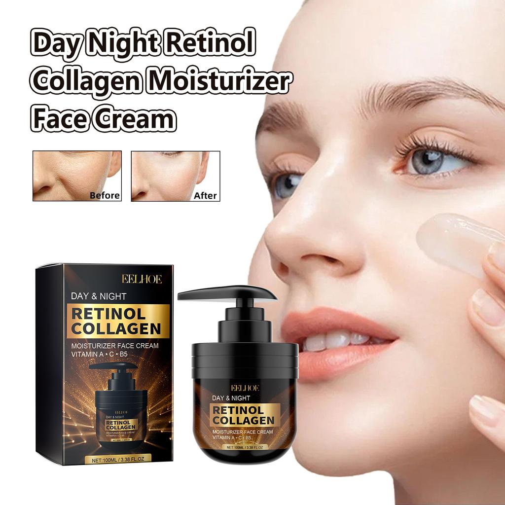 EELHOE Крем для лица Крем для лица с ретинолом Удаление темных пятен Отбеливание Уход за лицом Увлажняющий антивозрастной укрепляющий уход за кожей Косметика 100 мл