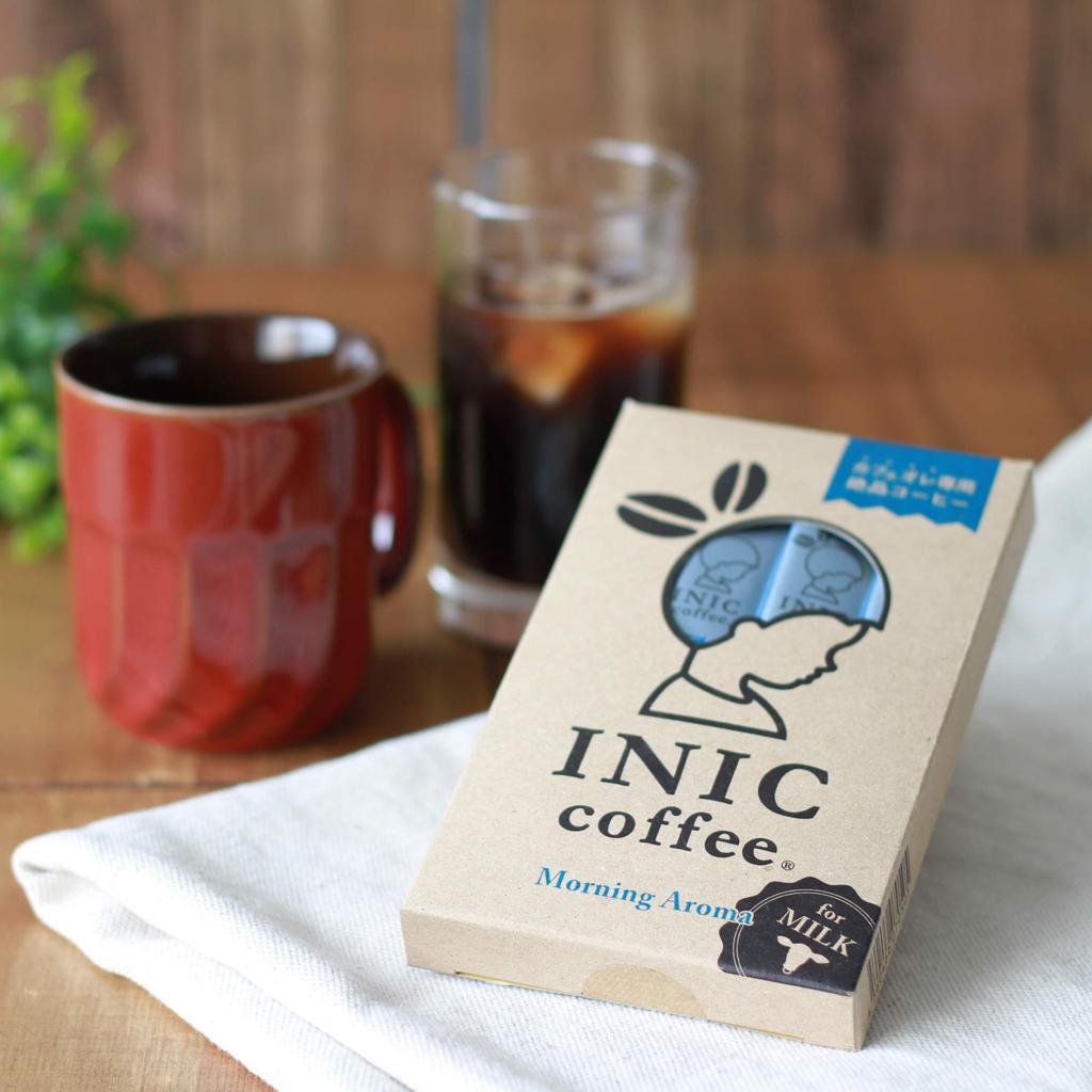 INIC coffee Morning Aroma Sticks, 12 sticks [Exquisite coffee for cafe au lait] [The pinnacle of powdered coffee] [Taste used by international