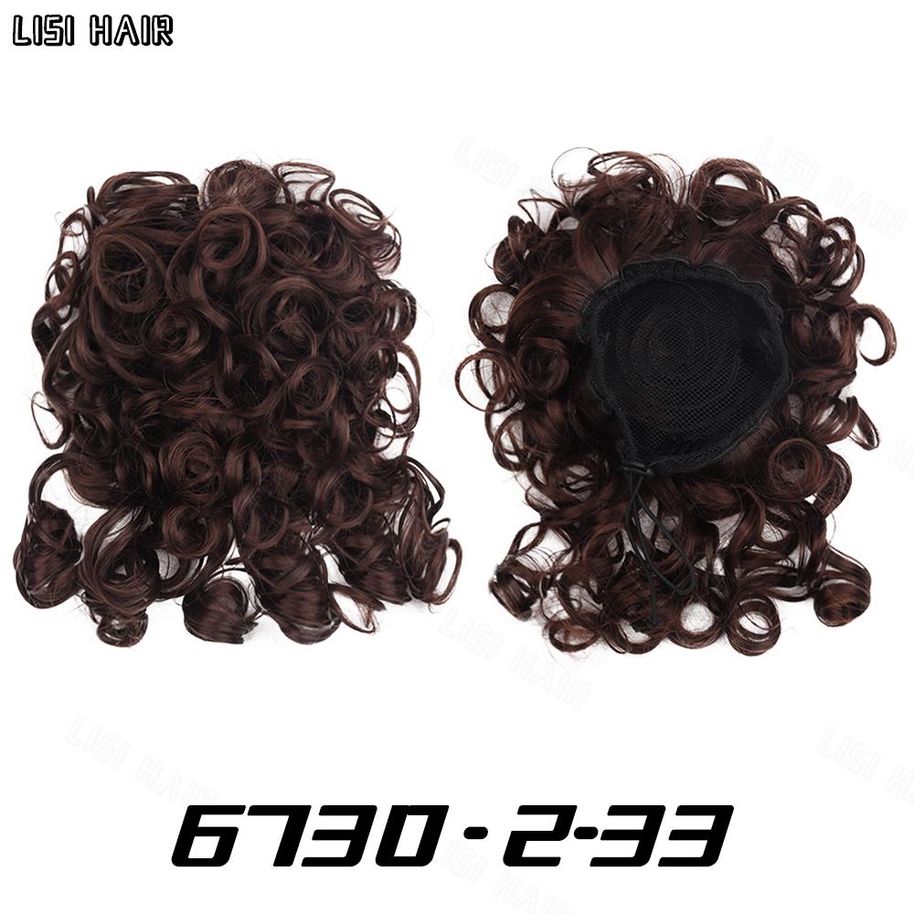 MERISIHAIR Грязный пучок для волос, эластичный шнурок, свободный большой вьющийся короткий пучок, синтетический хвостик, наращивание волос, пучок для женщин, ежедневное использование