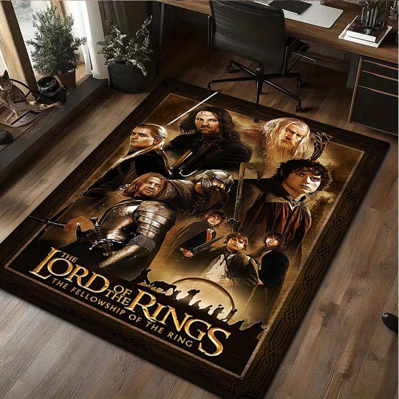 The Lord Of The Rings Carpet Office Decorative Carpet For Living Room Bedroom Door Mat Floor Rug Computer Chair Area Rug