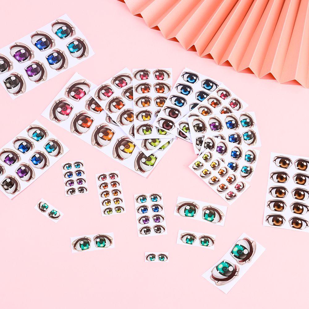 Аниме фигурка кукла глаз чипы бумага мультфильм глаза наклейки лицо орган пастер