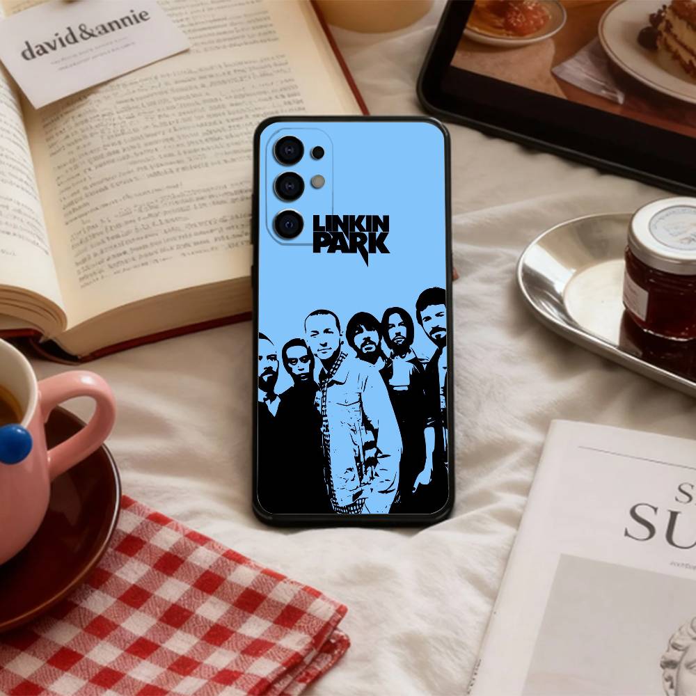 Новый металлический чехол для телефона Linkin Park для Samsung S 25,24,23,22,30,21,10,9,Ultra,Plus,Lite,FE,4,5 G, мягкий черный чехол