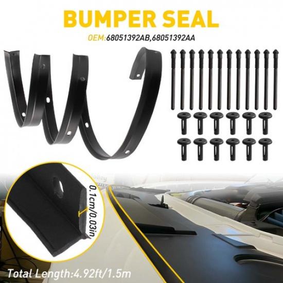 FOR 2008- Dodge Challenger Front Hood Bumper Weatherstrip Seal w/ Rivet 12