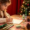 Christmas Stationery Sets for Kids 6PCS Set Students, Cute Patterns Print Holiday School Supplies Practical Supplies, Smooth Writing Tools Classroom