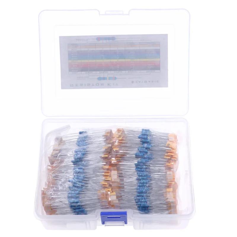 1100 шт. 110 номиналов x 10 шт. 0,5 Вт (0,1 Ом -10 М) Набор assortment kit set pack резисторов 1/2 В с металлической пленкой